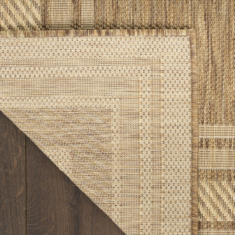 Horizon Indoor/Outdoor Modern Rug, Rectangle 6' x 9', Natural