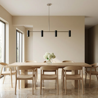 Four Light Linear Chandelier