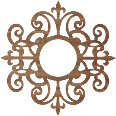 Médaillon de plafond en bois Dijon
