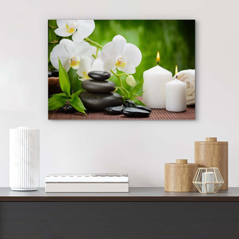 «Zen Stones», reproduction d'art sur toile, H 24 po x l 36 po x 1,5 po