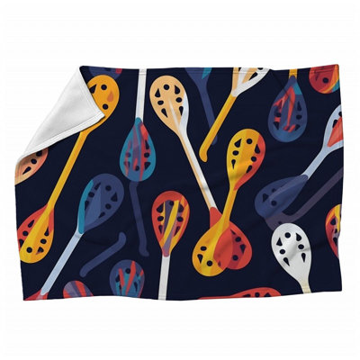 Lacrosse Machine Printed Throw Blanket