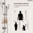 Wall Mount Rainfall Shower System, Dual‑Function Shower Head with Slide Bar, Handheld Shower-128567559