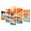 Nuris - art mural corail - décoration murale moderne