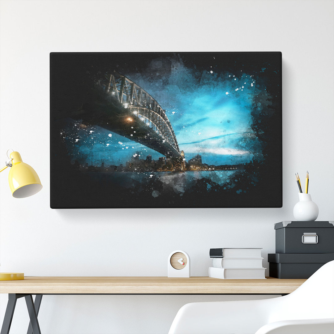 Sydney Harbour Bridge in Australia - Wrapped Canvas