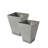 Cara Composite Square Pot Planter Set-925707638