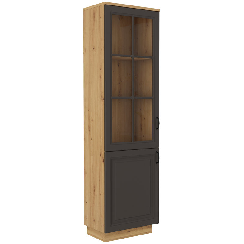 Emrick Display Cabinet,  Grey/Brown