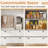 Sideboard Buffet Cabinet Kitchen Pantry Hutch Storage Cabinet Farmhouse Credenza