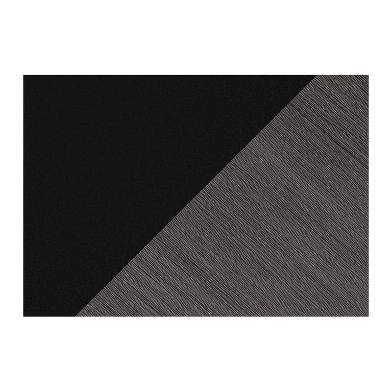 Meuble télé noir et gris avec tiroir de rangement et style Art déco