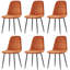 Wellersburg Modern Velvet Upholstered Armless Dining Chair-835357204-840911851-819928527