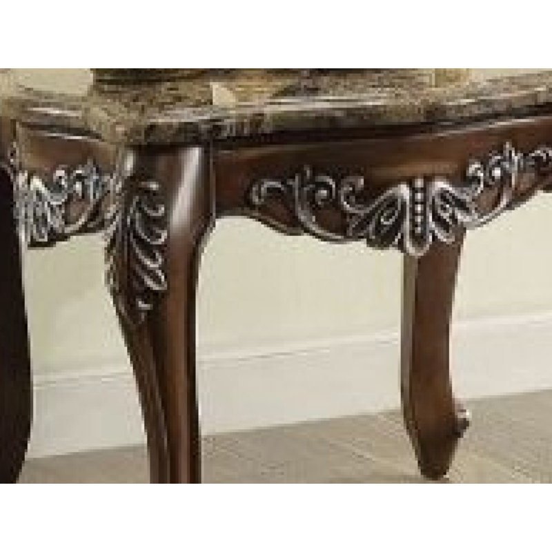 Table de bout Latisha, Plateau en marbre naturel