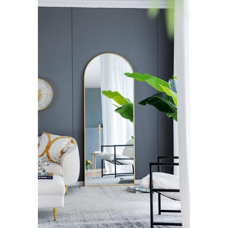 Arch Full Length Mirror With Metal Frame