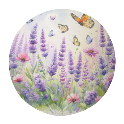 Tapis tressé Petal Wings