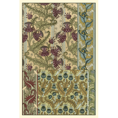 Garden Tapestry IV by Grasset - Wrapped Canvas Print