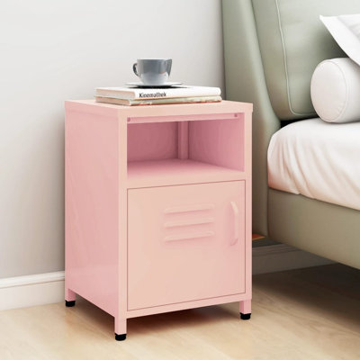 Bren 35cm W Steel Bedside Table