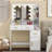 Makeup Vanity Table With LED Mirror