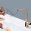 Robinet de cuisine en or brossé avec trois options de sortie d'eau
