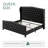 House of Hampton® Velvet Upholstered Platform Bed Frame With 51.1" Wingback Headboard & Deep Button Tufted Footboard, No Box Spring Required, Easy Assembly-1982322322-1982322333