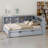 Daybed Including Trundle, Storage Shelf and USB Ports, Multi-Functional Design for Apartments-306670695
