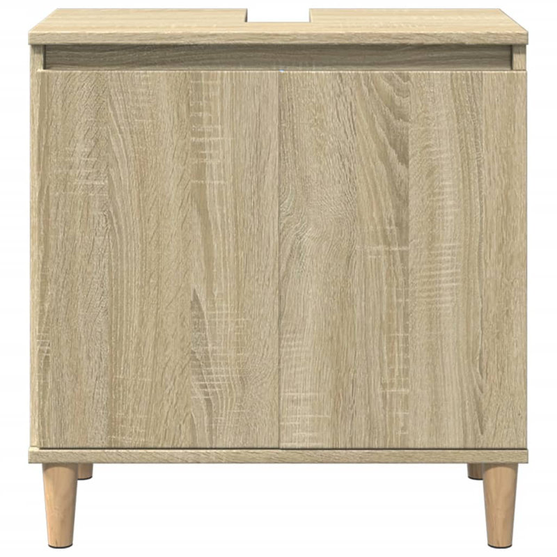 Saajan 58cm Single Bathroom Vanity Base Only, Sonoma Oak