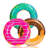 3Pack Donut Inflatable Pool Float with Glitters 32.5”