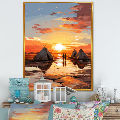 Tentes sahraouies, paysage africain III