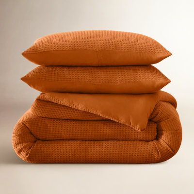 Felix Waffle Cotton Comforter Set