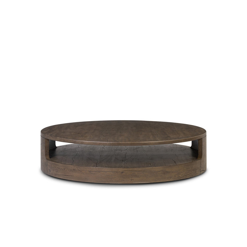 Table basse Mahira - Chêne français récupéré, Chêne français récupéré gris