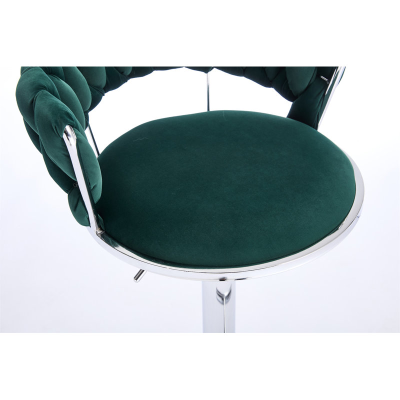Ensemble de 2 tabourets de bar (sans table), Vert