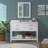 Harrison 48" W Modern Shaker Soft Close Doors Vanity Cabinet with Drawers and Open Storage Shelf