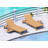 Wilson Outdoor Teak Wood Chaise Lounge