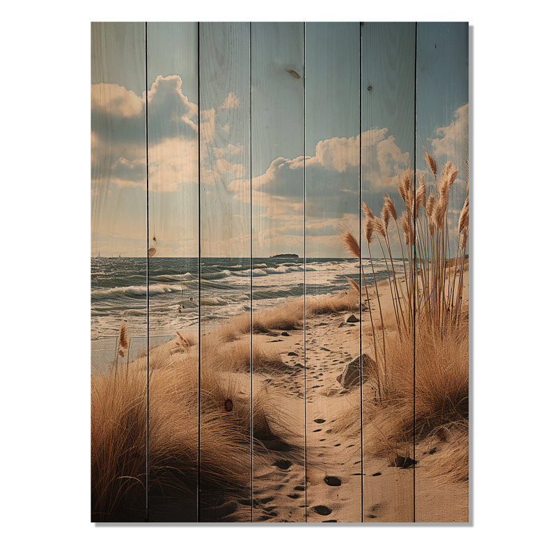 «Beachside Whispers IV», reproduction sur bois sans cadre, H 32 po x l 24 po x P 0,78 po