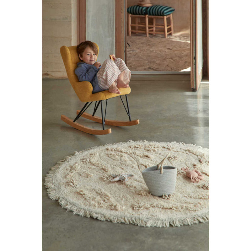 Tapis rond en coton tissé à la main Sea Wonders