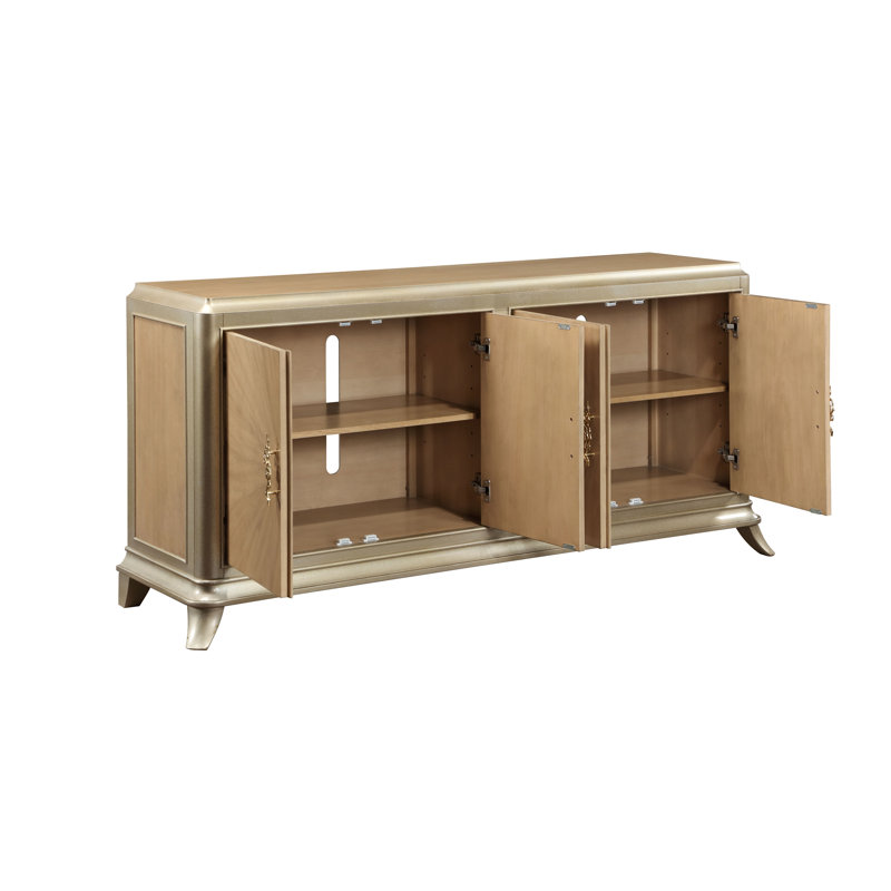 Armoire console en chêne naturel Dodie