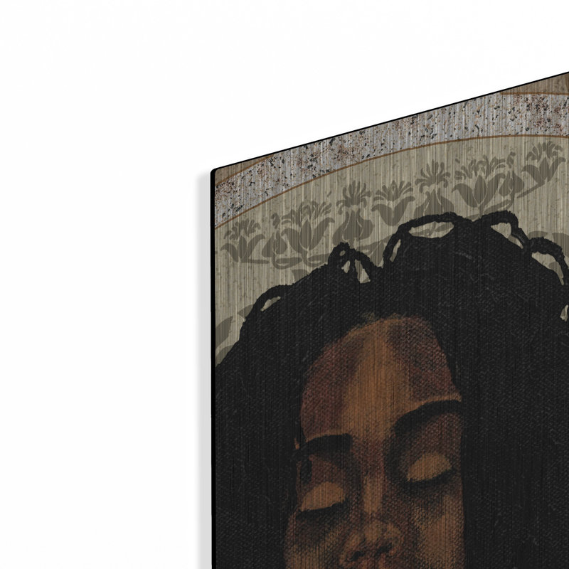 Art mural en métal luxueux «Expressions 1» par Alonzo Saunders, 16 po x 24 po, H 24 po x l 16 po
