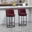 Tabourets de bar rembourrés à hauteur de comptoir Modern (ensemble de 2)-149469397