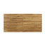 Table d'extérieur avec surface en bois et base en fer, l 72,57 po de largeur x 30 po de hauteur, pieds de patio modernes, P 34 po