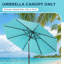 3M Market Parasol Canopy Replacement for 8 Ribs Patio Umbrella-335435968