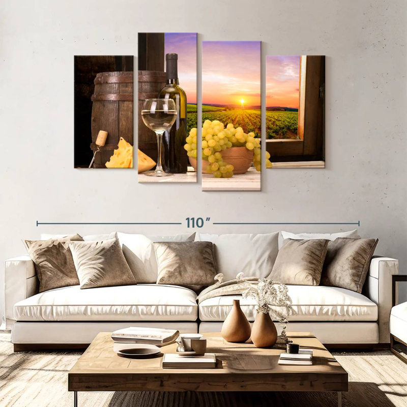 Wine Glass Sunset, H 54 po x l 84 po