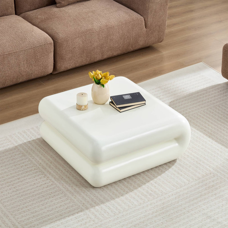  Table basse carrée Modern Modern, Blanc