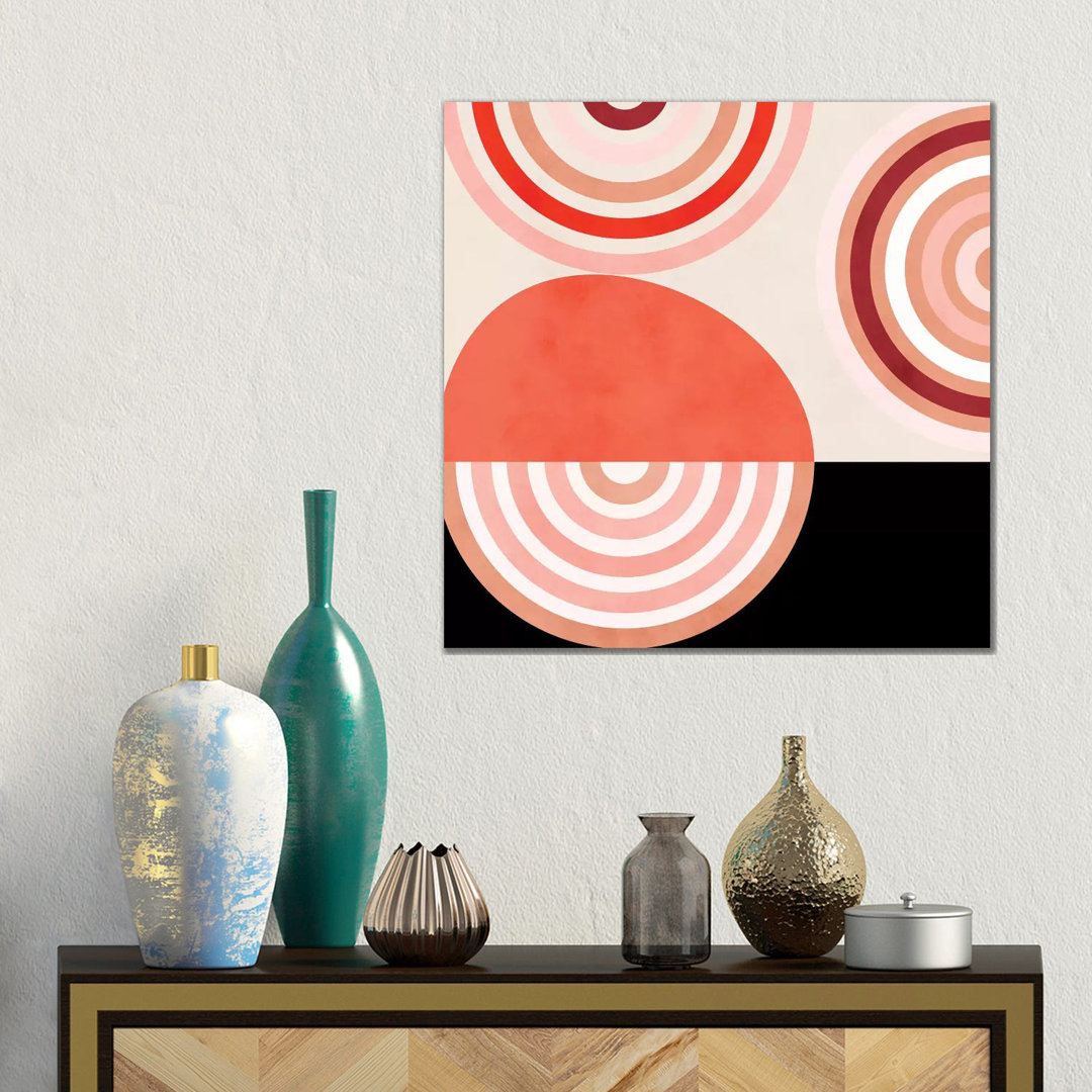 Shapes Modern Mid Century Abstract von Ana Rut Bré - Galerie-verpackte Leinwand Giclée auf Leinwand