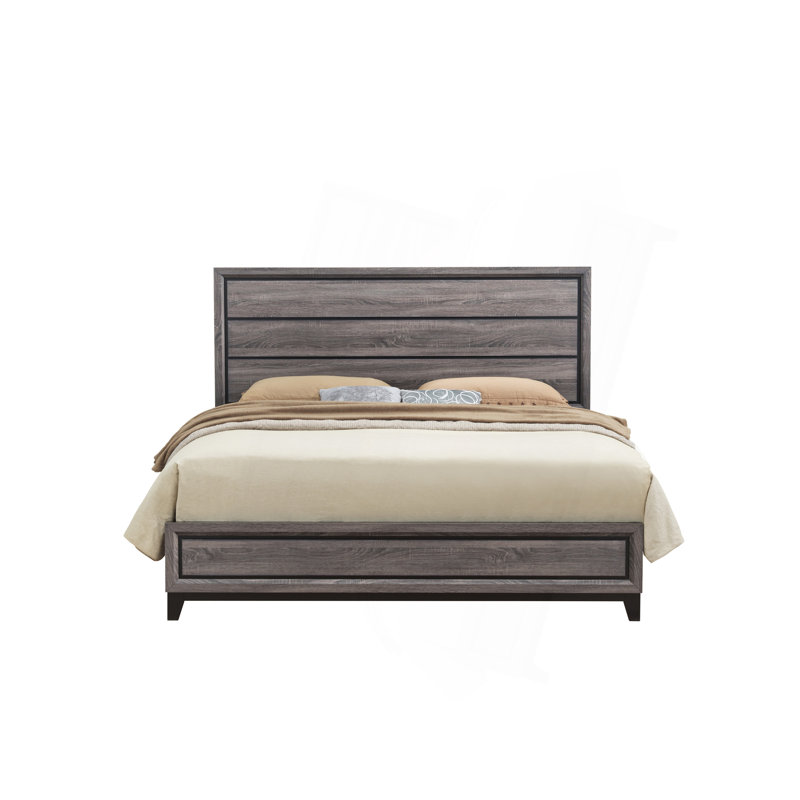MIRAGE GREY QUEEN BED