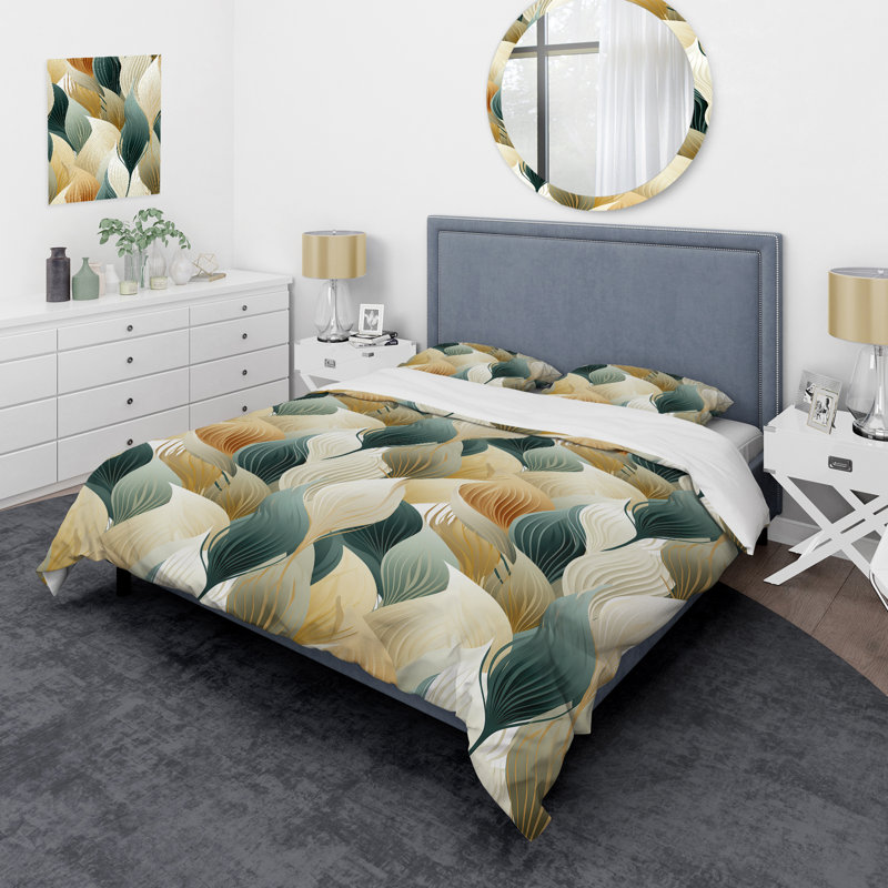 Ensemble de housse de couette Organic Zen I, Housse de couette pour très grand lit et 2 très