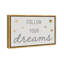 Follow Your Dreams - Art textuel sur toile-53761501-53761496
