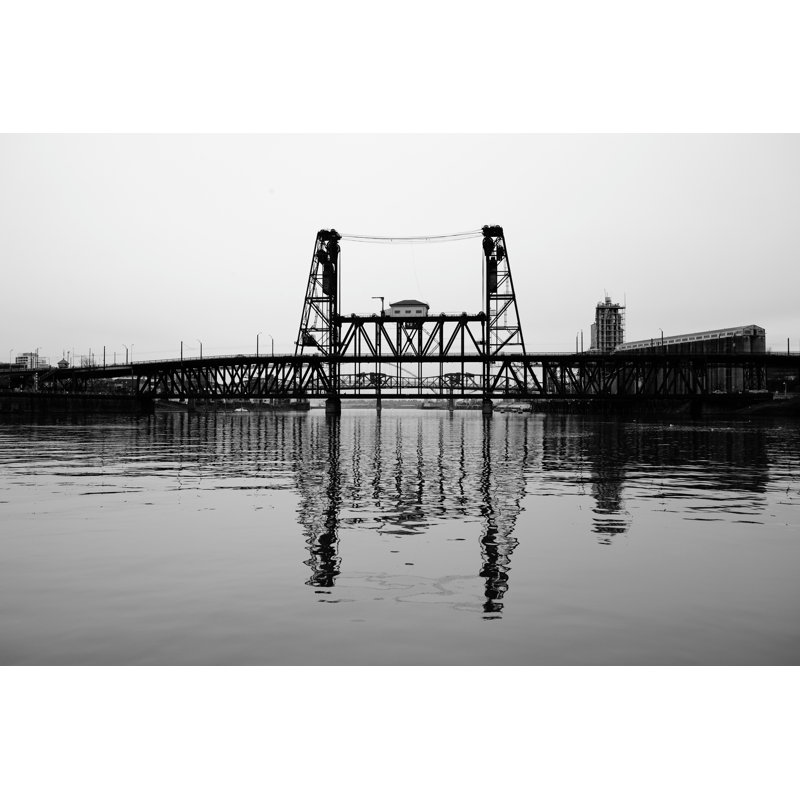 Amitola Steel Lift Bridge - Wrapped Canvas Print, 51cm H x 76cm W x 3.8cm D