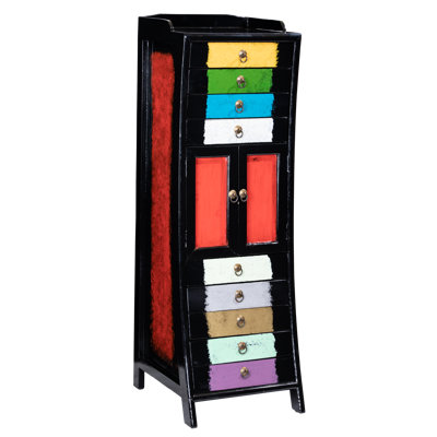 Mizell 52cm Wide 9 -Drawer Solid Wood File Cabinet