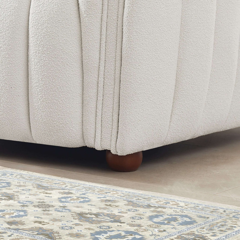 Canapé-lit beige d'avril Mid-Century