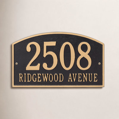 Legacy 2-Line Wall Address Plaque