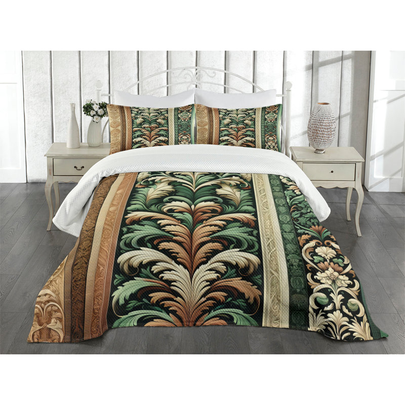 White Quilted Queen Bedspread Set with Pillow Shams