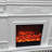 French retro-style simulated fire electric fireplace-771392278