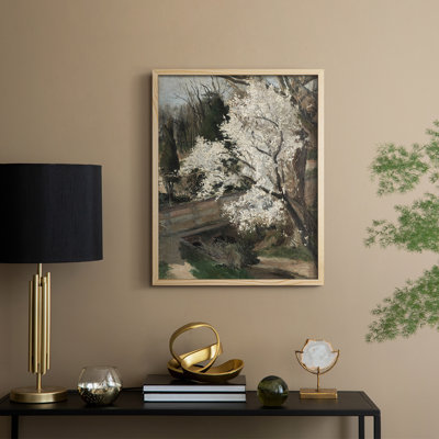 Impression florale vintage encadrée Cxxxix - bois massif